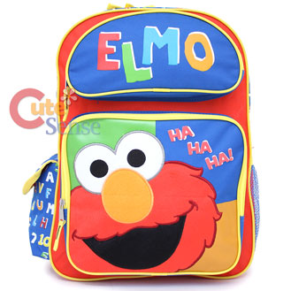 San Sesame Street Elmo Large School Backpack Bag Ha Ha 1.jpg